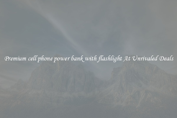 Premium cell phone power bank with flashlight At Unrivaled Deals