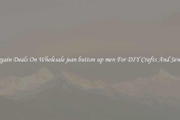 Bargain Deals On Wholesale jean button up men For DIY Crafts And Sewing