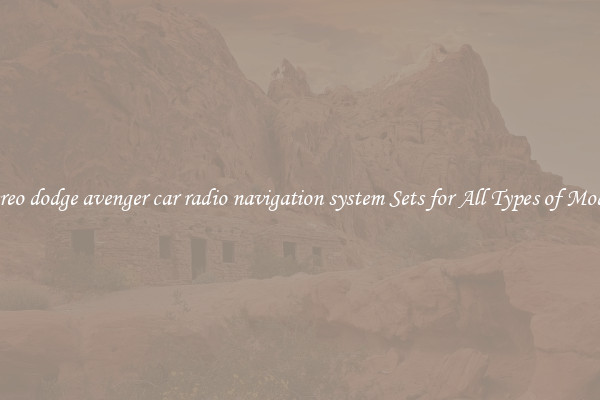 Stereo dodge avenger car radio navigation system Sets for All Types of Models