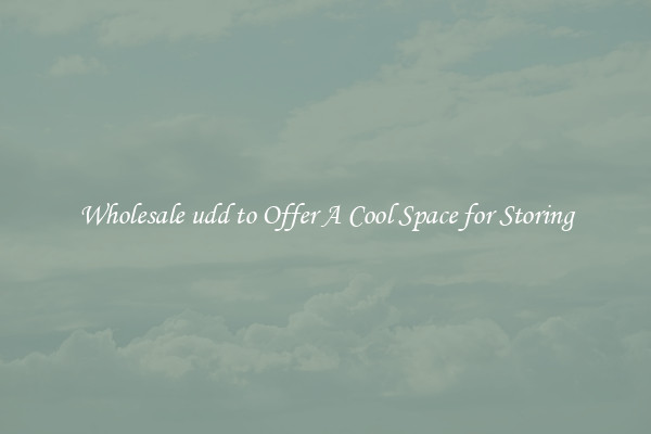 Wholesale udd to Offer A Cool Space for Storing