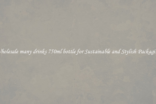 Wholesale many drinks 750ml bottle for Sustainable and Stylish Packaging