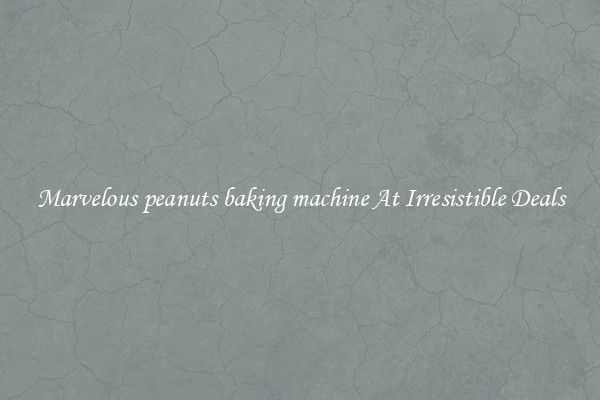 Marvelous peanuts baking machine At Irresistible Deals