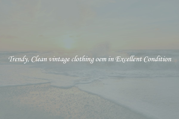 Trendy, Clean vintage clothing oem in Excellent Condition