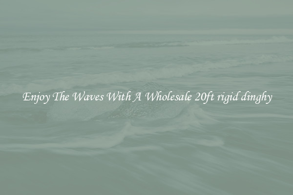 Enjoy The Waves With A Wholesale 20ft rigid dinghy