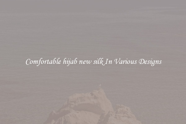 Comfortable hijab new silk In Various Designs
